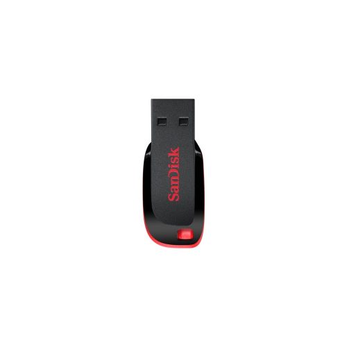 Memoria Flash USB SanDisk Cruzer Blade, 32GB, USB 2.0, presentación en colgador.