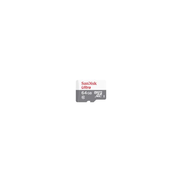 SanDisk Ultra - Tarjeta de memoria flash (adaptador microSDHC a SD Incluido) - 64 GB - Class 10 - microSDXC UHS-I