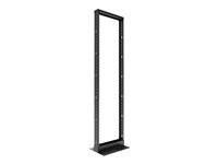 Nexxt Solutions - Rack marco abierto - 2 postes - instalable en el suelo - RAL 9005, negro barniz - 25U