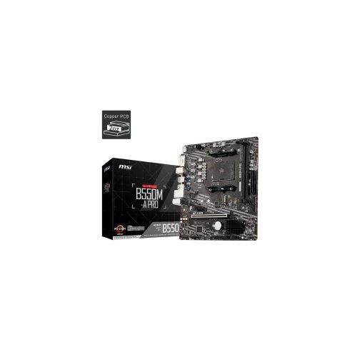 MB MSI-AMD B550M-A PRO DDR4 3200 PCIE HDMI DVI M.2