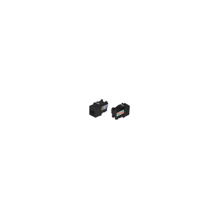 Nexxt Solutions Infrastructure - Keystone Jack - Category 6 - Unshield 110 Type BK