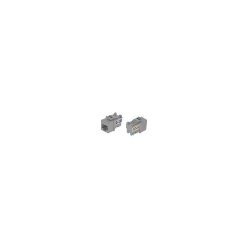 Nexxt Solutions Infrastructure - Keystone Jack - Category 6 - Cat6 Unshd KJ Grey