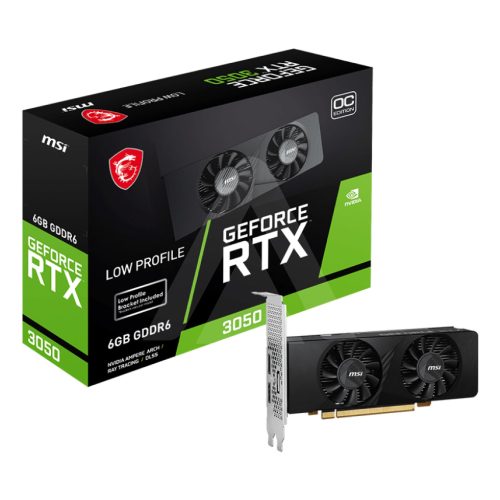 TARJETA DE VIDEO MSI RTX-3050-LP-6G-OC HDMI PCI.E