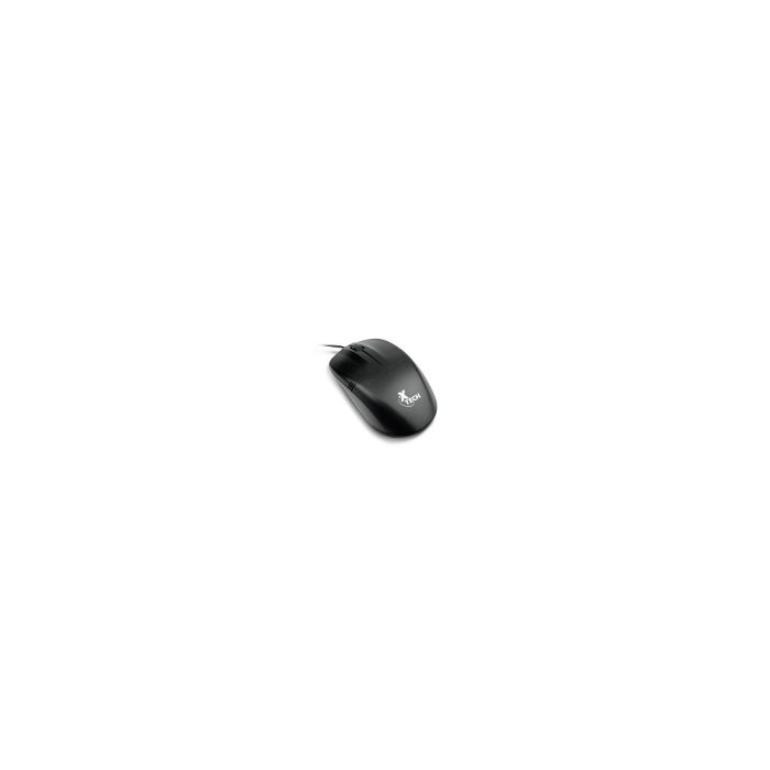 Xtech - Mouse - USB - Wired - All black - 3D 3-button XTM-205 - 1000dpi