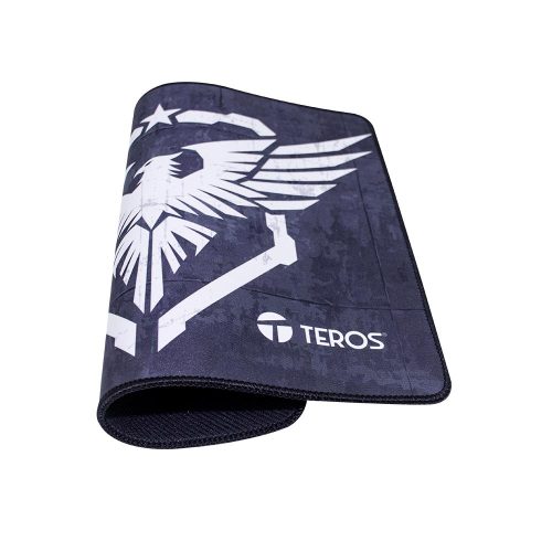 Mouse pad TEROS TE-3014S, negro con diseño