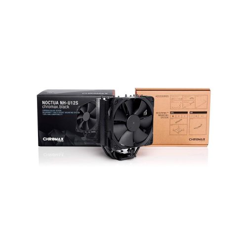 Fan-Cooler Noctua NH-U12S chromax.Black, para CPU (120mm/Negro/22.4 dB)