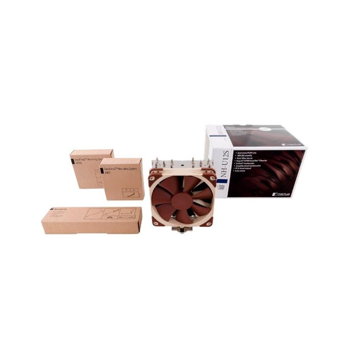 Fan-Cooler Noctua NH-U12S, Premium para CPU (120mm/Marron/22.4 dB)