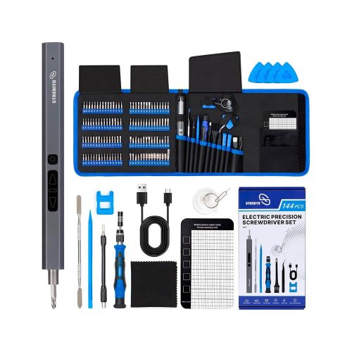 STREBITO 144-in-1 Electric Screwdriver Kit / Mini-destornillador electrico de precision