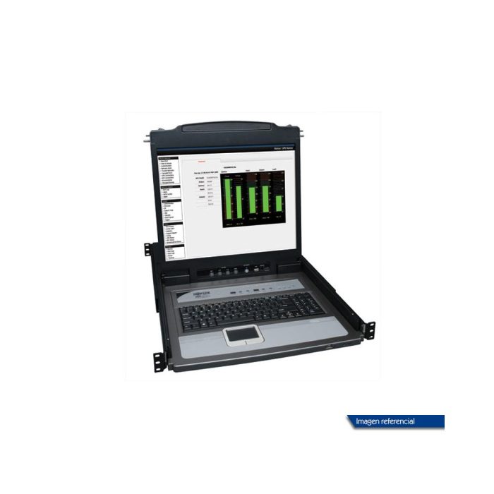 Consola KVM TrippLite para instalación en rack de 1U de 8 puertos con LCD de 19".