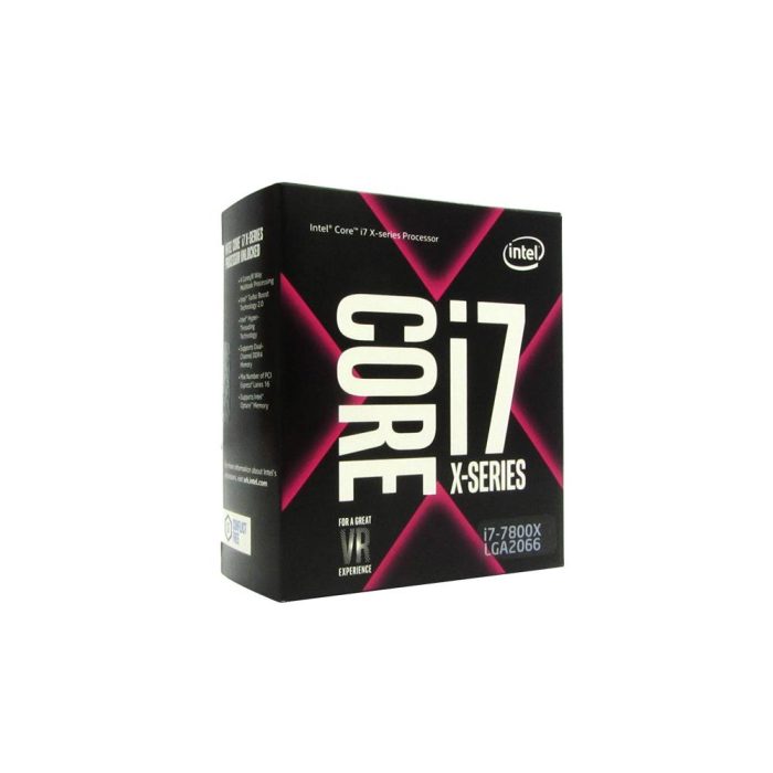 Procesador Intel Core i7-7800X, 3.50 GHz, 8.25 MB Caché L3, LGA2066, 140W, 14 nm.