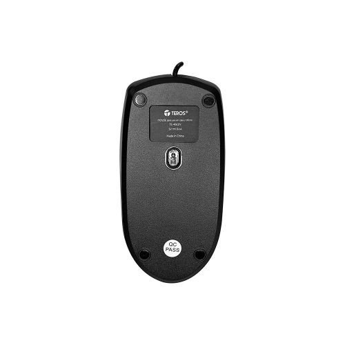 Kit teclado y mouse TEROS TE-4062N, USB, acabado elegante, negro, español / óptico