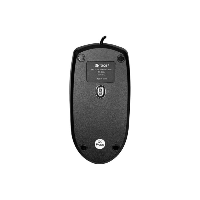 Kit teclado y mouse TEROS TE-4062N USB óptico, elegante diseño negro, tipo español para PC