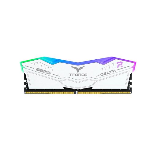 Memoria TEAMGROUP T-FORCE DELTA RGB DDR5, 16GB (1x16GB) DDR5-6000MHz, CL38, 1.25V, Blanco