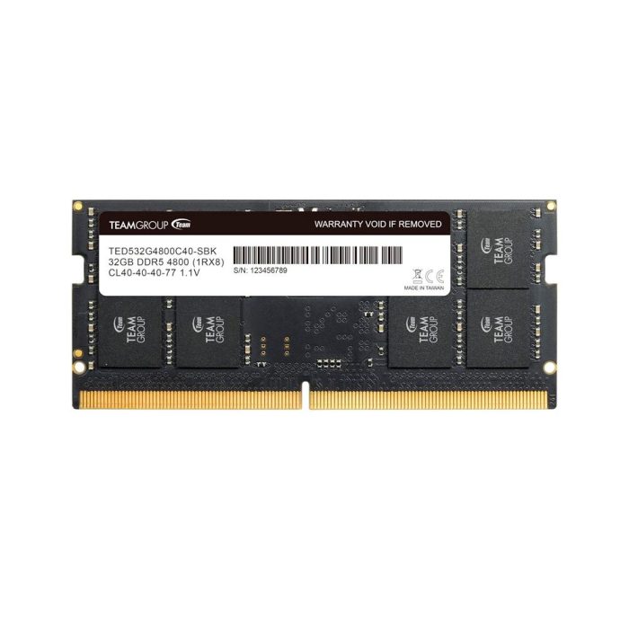 Memoria TEAMGROUP SO-DIMM ELITE DDR5, 32GB DDR5-4800MHz, CL40, 1.1V, 262-Pin, Non-ECC