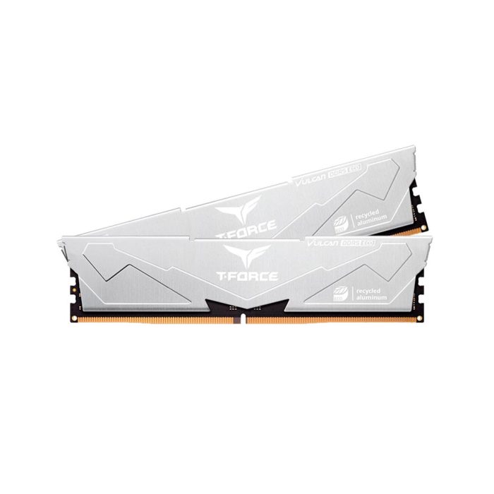 Memoria TEAMGROUP T-FORCE VULCAN ECO DDR5, 32GB (2x16GB) DDR5-6000MHz, CL38, 1.25V, Silver