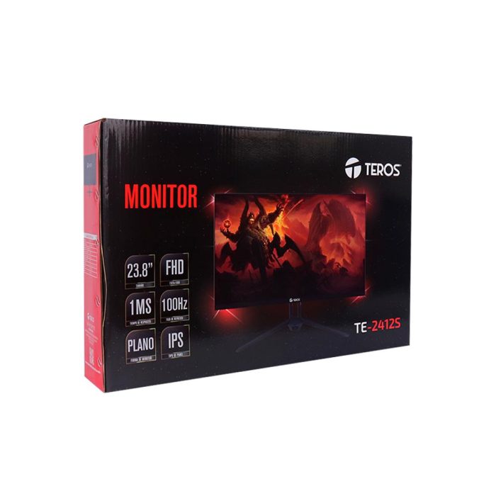 Monitor plano TEROS TE-2415S, 23.8" FHD IPS, HDMI, DP