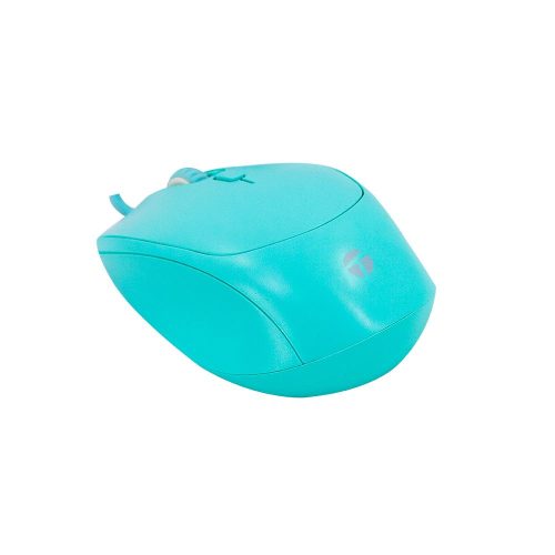 Mouse óptico TEROS TE-1227S, 800-1200-1600 DPI, USB, 4 botones, color verde