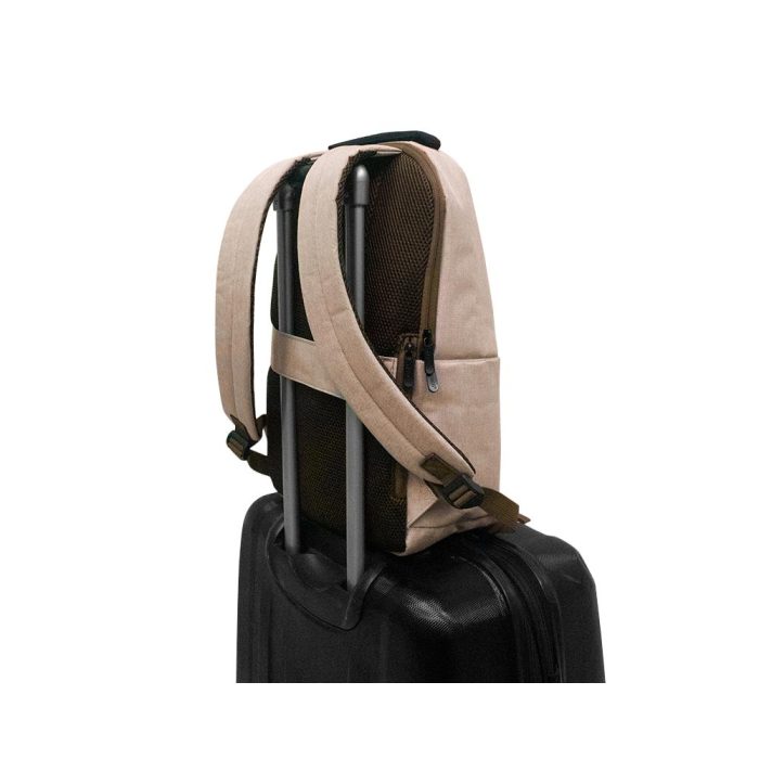 BACKPACK TEROS CITY BEIGE TE-ACS9012BG, para notebooks de hasta 15.6"