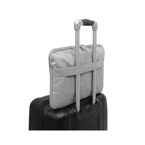 Maletín gris TEROS TE-9019S para notebooks de hasta 15.6", poliéster, gris