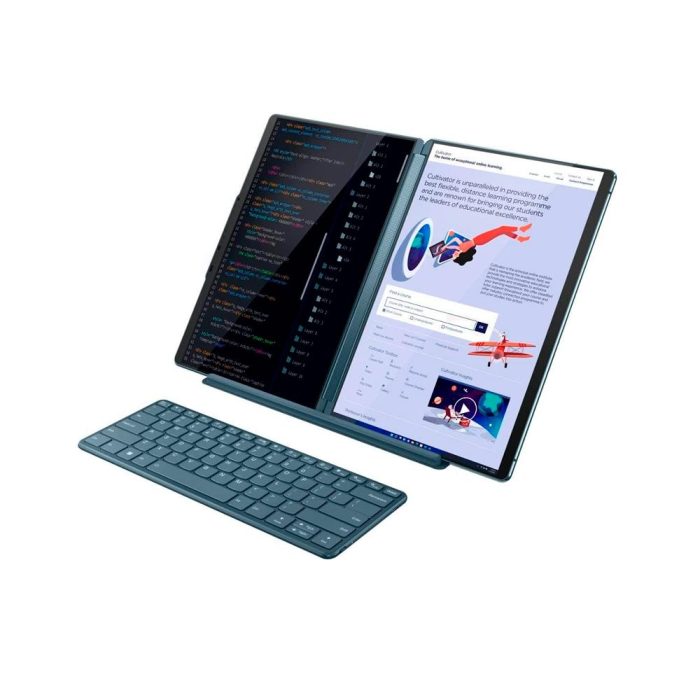 Notebook Lenovo Yoga Book 9 13IRU8, 2 x 13.3" 2.8K OLED Touch, Core i7-1355U 1.7/5.0GHz