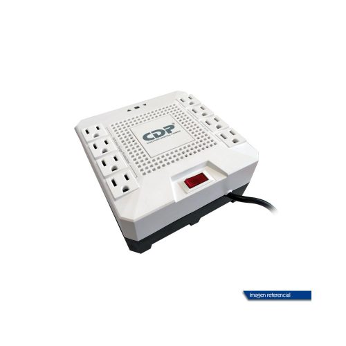 Regulador de voltaje CDP RC-AVR pro 1808i, 1800VA, 1000W, 220V, 8 tomacorrientes.