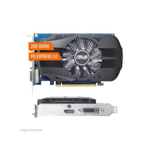 Tarjeta de video Asus Nvidia GeForce GT 1030, 2GB GDDR5 64-bit, PCI-e 3.0, HDMI/DVI.