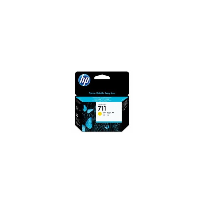 Cartucho de tinta HP 711 (CZ132A) Inyección de tinta - Amarillo - Original - Empaque unitario - 1 Solamente - Inyección de tinta - 1 Solamente