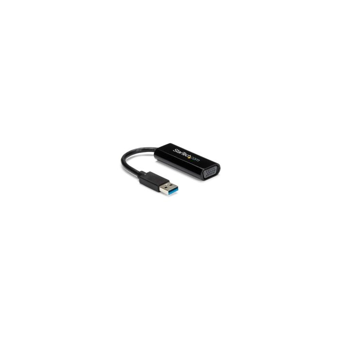 StarTech.com Adaptador Gráfico Conversor USB 3.0 a VGA - Cable Convertidor Compacto de Video - 1920x1200 / 1080p - 1920 x 1200 Supported - Negro