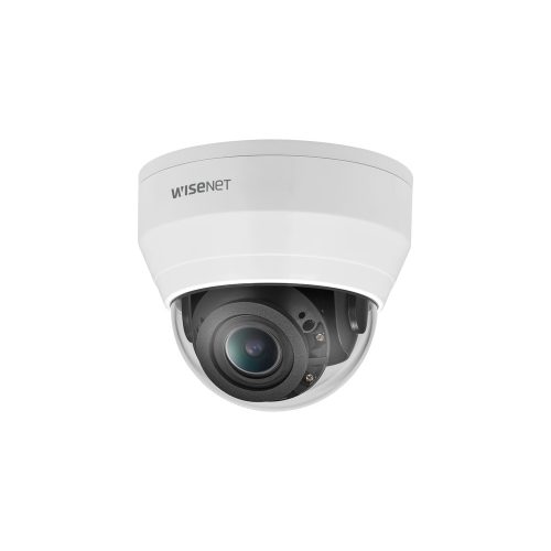 Cámara de red Wisenet QND-8080R 5Megapíxel - Color - Cúpula - Blanco - 20m Infrarrojos Visión Nocturna - H.265, H.264, MJPEG - 2592 x 1944 - 3.20mm- 10mm Fijo Lentes - 3.1x Óptico - 30fps - CMOS - Montaje colgante, Montura en Caja Eléctrica, Montaje en esquina, Soporte de Pared, Montaje colgante, Montura para parapeto, Caja de montaje