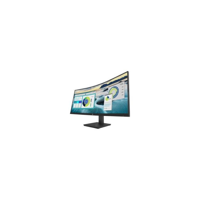 Monitor LCD HP P34hc G4 34" Class WQHD Pantalla curva - 21:9 - Negro - 86.4cm (34") Viewable - Vertical Alignment (VA) - LED Retroiluminación - 3440 x 1440 - 250cd/m² - 5ms - Altavoces - HDMI - DisplayPort - Concentrador USB