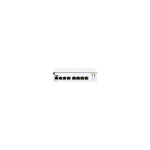 HPE Instant On 1830 8 Puertos Gestionable Conmutador Ethernet - Gigabit Ethernet - 10/100/1000Base-T - 2 Capa compatible - 5.90W Power Consumption - 13W Rendimiento PoE - Par trenzado - PoE Ports - De Escritorio, Montaje en superficie, Superficie de mesa, Montaje en pared, Debajo de mesa