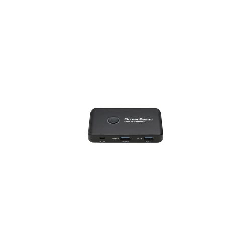 ScreenBeam Cambiador A/V - Negro - 2 x Entradas - 4 x Salidas - USB - Audio/Vídeo Compatible