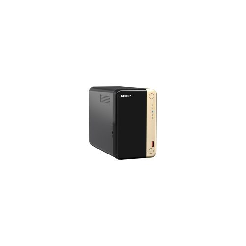 QNAP Turbo NAS TS-264-8G 2 x Total de compartimientos Sistema de almacenamiento SAN/NAS - 4GB Flash Memory Capacity - Intel Celeron Quad-core (4 Core) - 8GB RAM - DDR4 SDRAM Torre - 0 x HDD Instalado - Serie ATA/600 Controlador - Compatibilidad con RAID - 0, 1, JBOD RAID Levels - 2 x RJ-45 - 2.5 Gigabit Ethernet - 3Año(s) Garantía