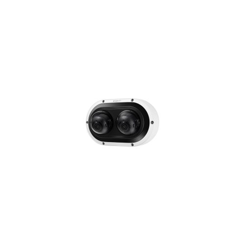 Cámara de red Wisenet PNM-7082RVD 2Megapíxel Exterior Full HD - Color - Cúpula - Blanco - 25m Infrarrojos Visión Nocturna - MJPEG, H.265, H.264 - 1920 x 1080 - 3mm- 6mm Varifocal Lentes - 2x Óptico - 30fps - CMOS - Montaje colgante, Cuello de cisne, Montura para parapeto, Montaje colgante, Soporte de Pared, Montaje en esquina, Montable en poste, Caja de montaje - IK10 - IP66, IP67 - Resistente al Vandalismo