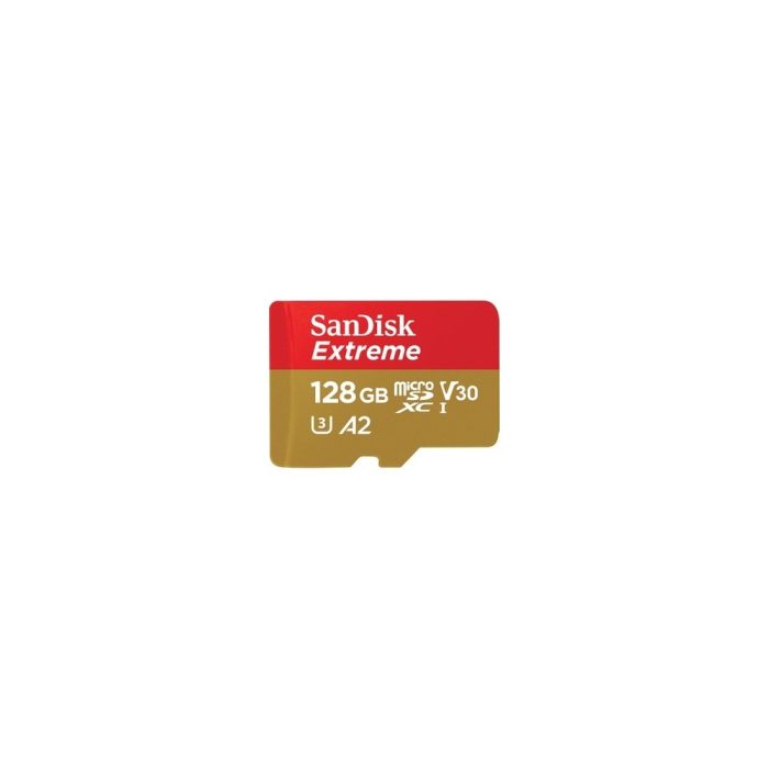 microSDXC SanDisk Extreme - 128GB - Class 10/UHS-I (U3) - V30 - 160MB/s Leer - 90MB/s Escribir