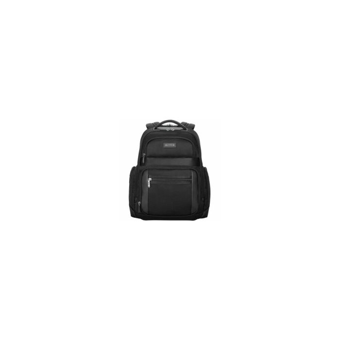 Estuche de transporte Targus Mobile Elite TBB617GL (Mochila) para 38.1cm (15") a 40.6cm (16") Portátil - Negro - Conforme con normas TAA - Parte de abajo resistente al agua, Resistente a Caídas, Resistente a los dańos - Facilita el paso por controles de seguridad - Correa de Hombro, Asa de Carrito, Manejar - 490mm Altura x 359.9mm Ancho x 169.9mm Profundidad - 26L Volume Capacity