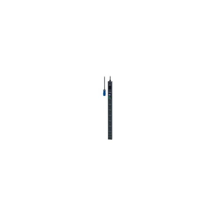 APC by Schneider Electric Easy Metered Rack Unidad de distribución eléctrica - Metered - IEC 309 16A 2P+E - 18 x IEC 60320 C13, 3 x IEC 60320 C19 - 16A - 230 V AC Entrada - 230 V AC Salida - 0U Red (RJ-45) - Horizontal/vertical/sin herramientas - Montable en bastidor
