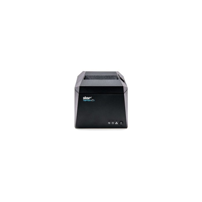 Star Impresora térmica directa Star Micronics TSP143IVUE GRY US - Monocromo - Gris – conexión USB - 203 dpi – Paper 80mm - Automático Cortante – Incluye cable USB-C a USB-A y cable de red