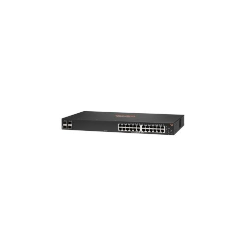 HPE CX 6000 24 Puertos Gestionable Conmutador Ethernet - Gigabit Ethernet - 10/100/1000Base-T, 100/1000Base-X - 3 Capa compatible - Modular - 2 Ranuras SFP - 33W Power Consumption - Par trenzado, Fibra Óptica - PoE Ports - 1U - Montable en bastidor, Montaje en armario, Montaje en superficie, Montaje en pared - Toda la vida útil Garantía limitada