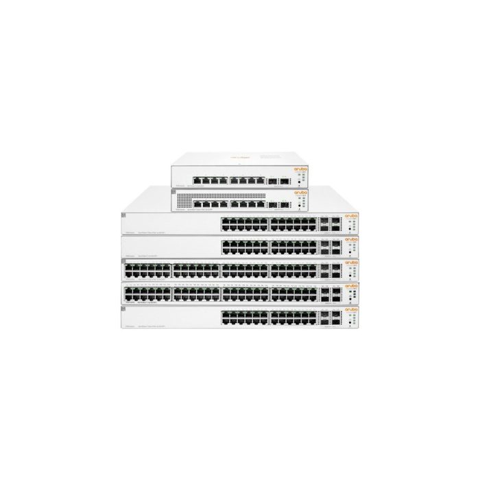 Aruba Instant On 1930 24 Puertos Gestionable Conmutador Ethernet - Gigabit Ethernet, Ethernet de 10 gigabits - 10/100/1000Base-T, 10GBase-X - 4 Capa compatible - Modular - 440.40W Power Consumption - 370W Rendimiento PoE - Fibra Óptica, Par trenzado - PoE Ports - 1U - Montable en bastidor, Montaje en pared, Superficie de mesa, Montaje en armario, Debajo de mesa - Toda la vida útil Garantía limitada