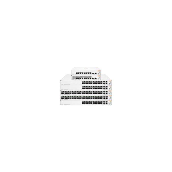Aruba Instant On 1930 24 Puertos Gestionable Conmutador Ethernet - Gigabit Ethernet, Ethernet de 10 gigabits - 10/100/1000Base-T, 10GBase-X - 4 Capa compatible - Modular - 248.70W Power Consumption - 195W Rendimiento PoE - Fibra Óptica, Par trenzado - PoE Ports - 1U - Montable en bastidor, Montaje en pared, Superficie de mesa, Montaje en armario, Debajo de mesa - Toda la vida útil Garantía limitada