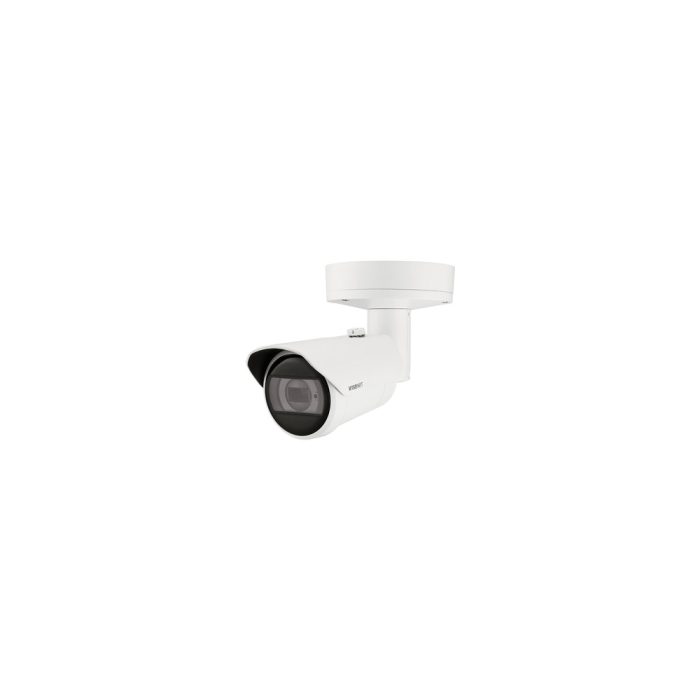 Cámara de red Wisenet XNO-C6083R 2Megapíxel Full HD - Color - Bala - Blanco - 40m Infrarrojos Visión Nocturna - H.265, H.264, Imagen JPEG - 1920 x 1080 - 2.80mm- 12mm Varifocal Lentes - 4.3x Óptico - 60fps - CMOS - IK10 - IP66, IP67