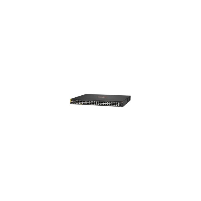 HPE 6100 48 Puertos Conmutador Ethernet - Gigabit Ethernet, Ethernet de 10 gigabits - 10/100/1000Base-T, 10GBase-X - 2 Capa compatible - Modular - 30.60W Power Consumption - 370W Rendimiento PoE - Par trenzado, Fibra Óptica - PoE Ports - 1U - Montable en bastidor, Montaje en pared - Toda la vida útil Garantía limitada