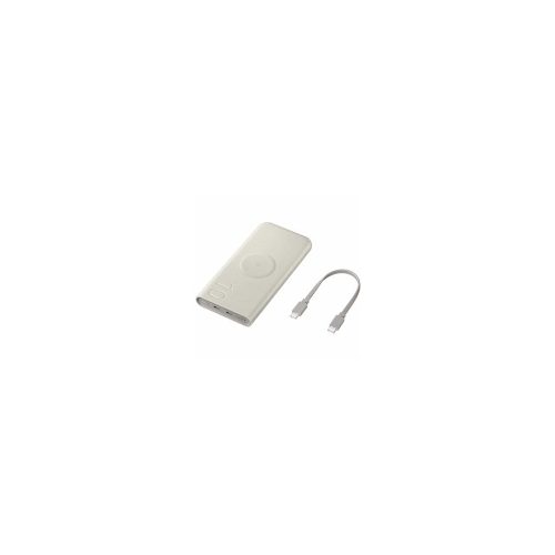 Cargador portátil Samsung - Beige - Para Smartphone, Smartwatch, iPhone, Tablet PC, Auricular - 10000mAh - 2.77A - 9 V Entrada - 2 x USB - Beige