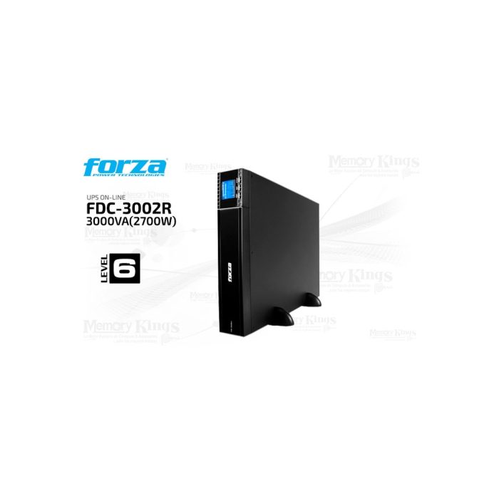 UPS 3000VA(2700W) FORZA FDC-3002R On-Line Rack