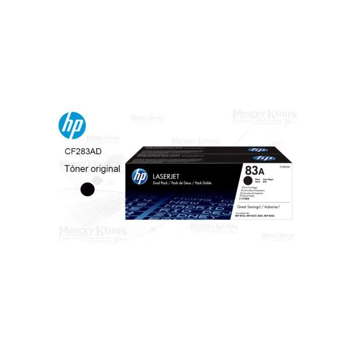 Cartucho de Toner HP 83AD Balck Original 3000pagX2