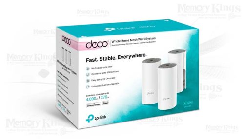 ROUTER TP-LINK Mesh Deco E4(PAQx3) AC1200 2BAND