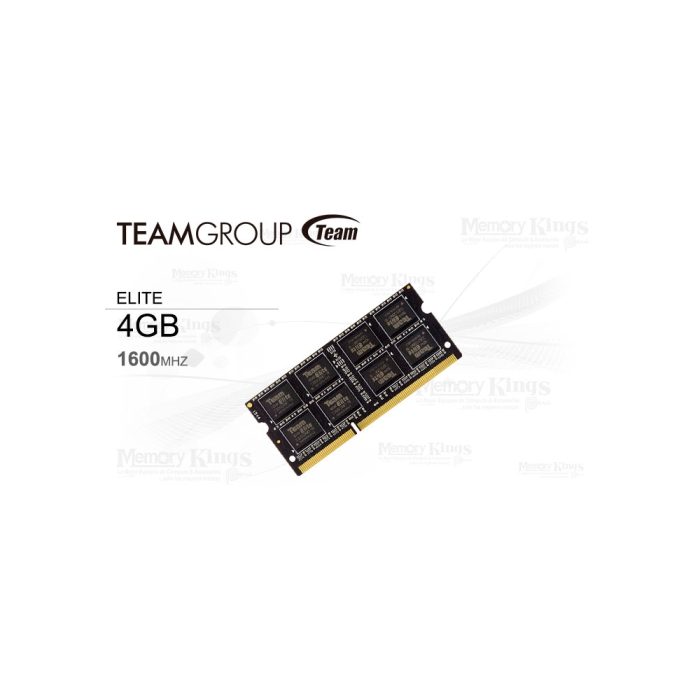 MEMORIA SODIMM DDR3 4GB 1600 TEAMGROUP ELITE 1.35V