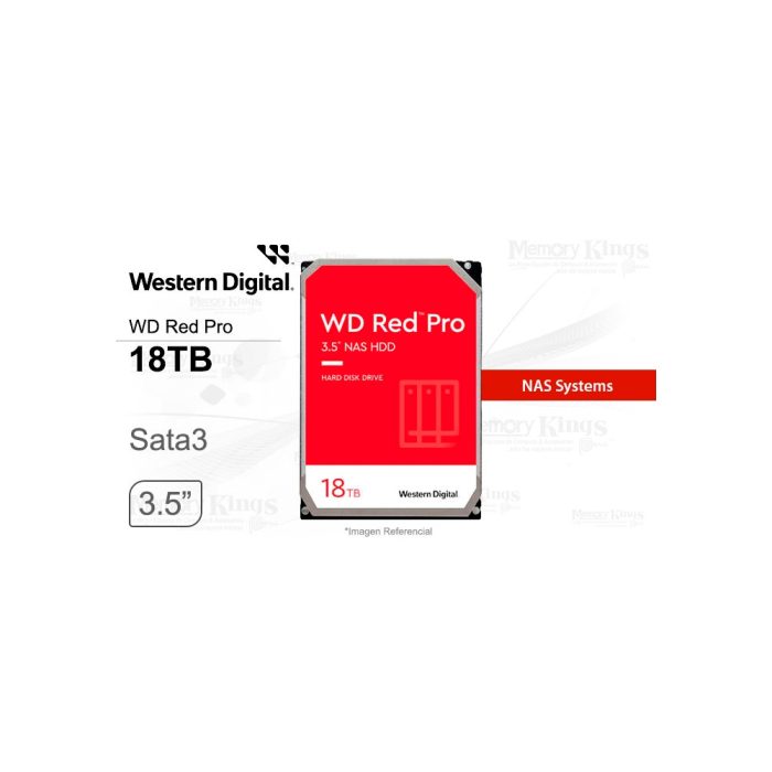 DISCO DURO 18TB WD RED PRO 512MB NAS