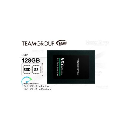 UNIDAD SSD 2.5 SATA 128GB TEAMGROUP GX2